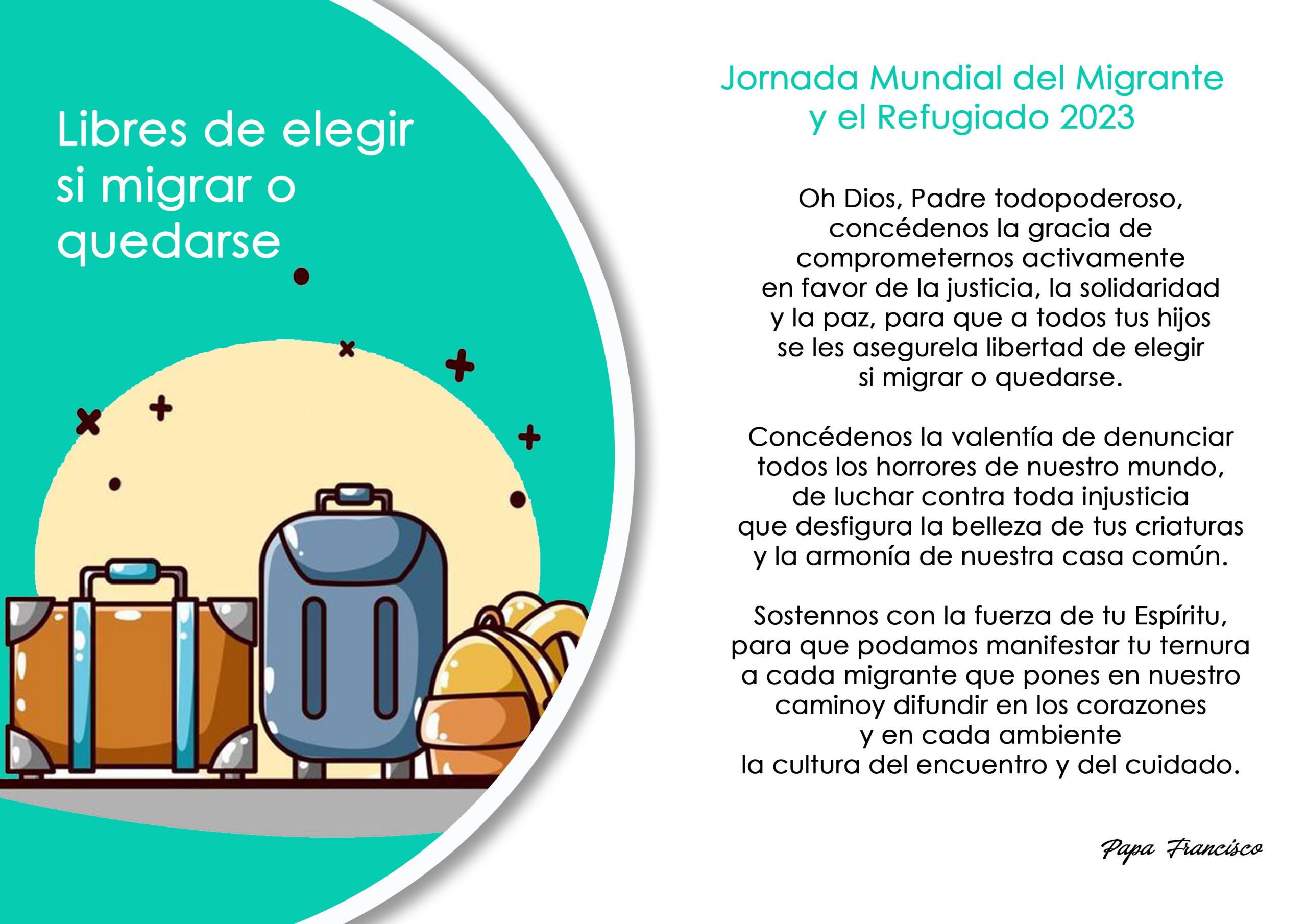 JORNADA MUNDIAL DEL MIGRANTE Y DEL REFUGIADO 2023 – Parroquia Virgen ...